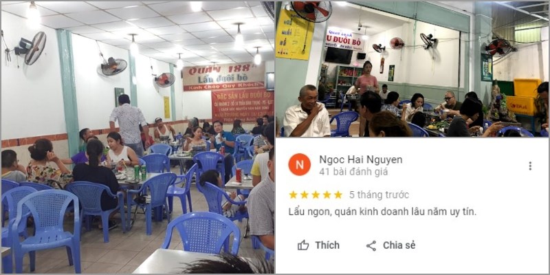 Quán Lẩu Đuôi Bò Bao Ngon 188A