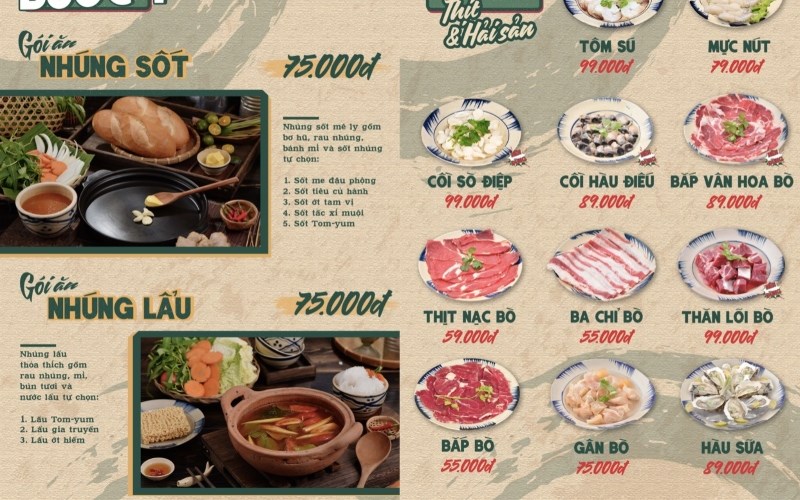 Quán Bò - Lế - Rồ - Nhúng Sốt & Nhúng Lẩu